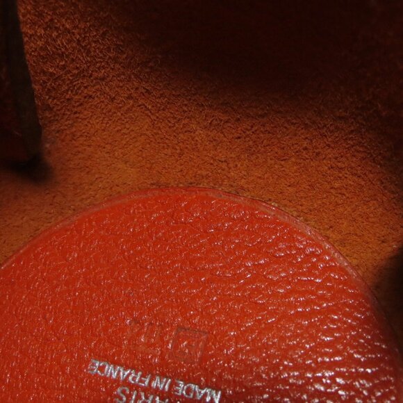 HERMES Orange Pouch - Picture 8 of 11